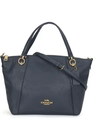 Coach Femme, Pre-owned, Bleu, Taille: ONE Size Pre-owned Cuir sacs-main