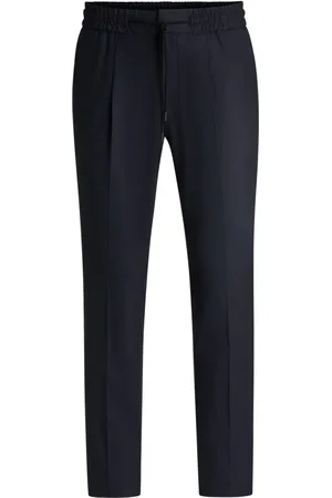 HUGO BOSS Homme, Pantalons, Noir, Taille: 2XL Pantalon de costume noir slim-fit