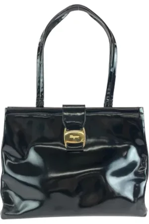 Salvatore Ferragamo Femme, Pre-owned, Noir, Taille: ONE Size Pre-owned Plastique cabas
