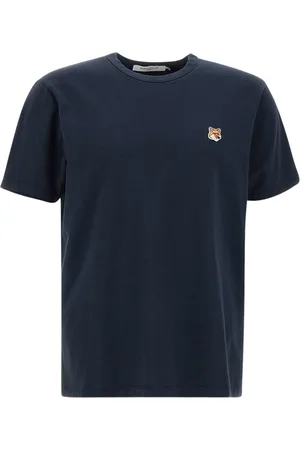 Maison Kitsuné Homme, Tops, Bleu, Taille: M T-Shirt