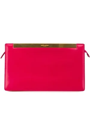Saint Laurent Femme, Pre-owned, Rose, Taille: ONE Size Pre-owned Cuir pochettes-minaudieres