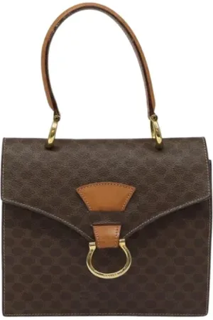 Céline Femme, Pre-owned, Brun, Taille: ONE Size Pre-owned Cuir sacs-main