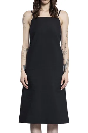 STUDIO NICHOLSON Femme, Robes, Noir, Taille: 36 FR Robe Noire Col Carré