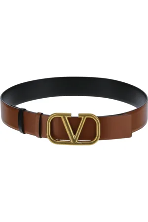 VALENTINO GARAVANI Femme, Accessoires, Brun, Taille: 80 CM Ceinture Logo en Cuir
