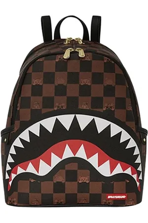 Sprayground Unisex, Sacs, Brun, Taille: ONE Size Peeking Character Check Sac à dos
