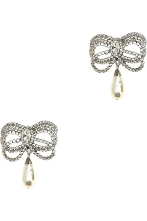 Alessandra Rich Femme, Accessoires, Gris, Taille: ONE Size Boucles d