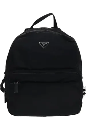 Prada Femme, Pre-owned, Noir, Taille: ONE Size Pre-owned Nylon sacs-dos