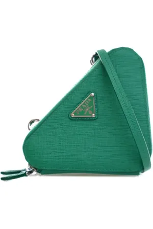 Prada Femme, Pre-owned, Vert, Taille: ONE Size Pre-owned Cuir sacs-prada