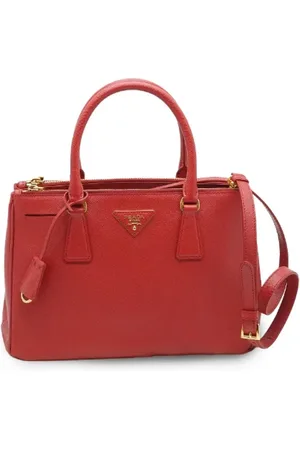 Prada Femme, Pre-owned, Rouge, Taille: ONE Size Pre-owned Cuir sacs-main