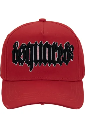 Dsquared2 Unisex, Accessoires, Rouge, Taille: ONE Size Casquette de baseball de style gothique avec boucle