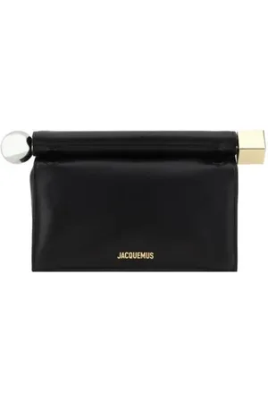 Jacquemus Femme, Sacs, Noir, Taille: ONE Size La Petite Ronde Carré Clutch Bag