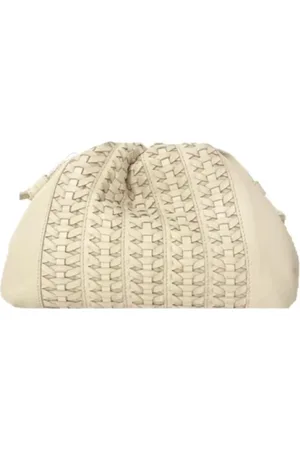 Sista Paris Femme, Sacs, Blanc, Taille: ONE Size Sac Bébé en Cuir Tressé Blanc