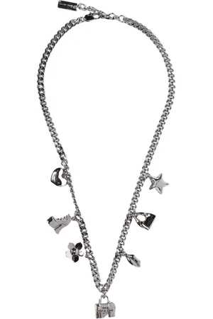 Marc Jacobs Femme, Accessoires, Gris, Taille: ONE Size Élégant Collier avec Chaîne en Métal