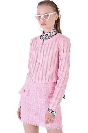 Silvian Heach Femme, Vestes, Rose, Taille: 40 FR Veste en simili cuir