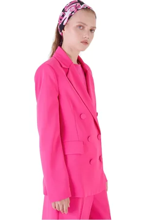 Silvian Heach Femme, Vestes, Rose, Taille: 42 FR Blazer cintré à double boutonnage