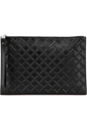 Bottega Veneta Homme, Pre-owned, Noir, Taille: ONE Size Pre-owned Cuir pochettes-minaudieres