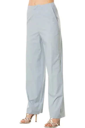 Isabelle Blanche Femme, Pantalons, Bleu, Taille: 40 FR Pantalon large - Cashmere