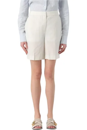 Calvin Klein Femme, Shorts, , Taille: 34 FR Shorts Élégants Crème Sur Mesure
