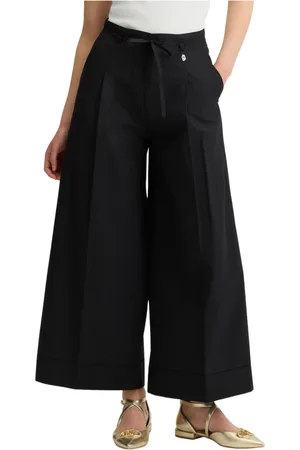 Liu Jo Femme, Pantalons, Noir, Taille: 36 FR Pantalon noir élégant