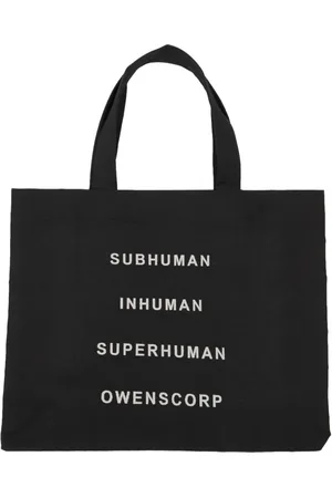 Rick Owens Unisex, Sacs, Noir, Taille: ONE Size Sac de plage noir avec broderie avant