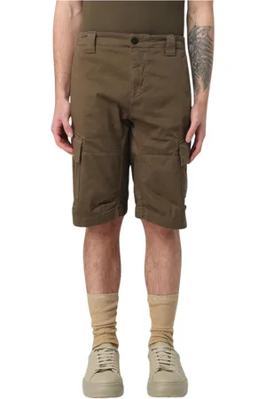C.P. Company Homme, Shorts, Vert, Taille: XL Shorts Cargo Kaki avec Poches
