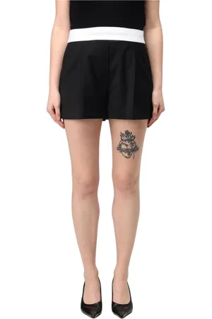 Alexander Wang Femme, Shorts, Noir, Taille: 36 FR Shorts Noirs avec Taille Élastique