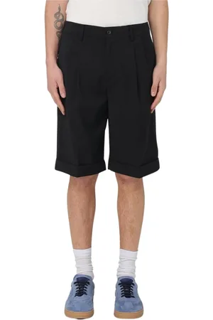 BARENA Homme, Shorts, Noir, Taille: M Pantalon Slim-Fit Noir avec Poches