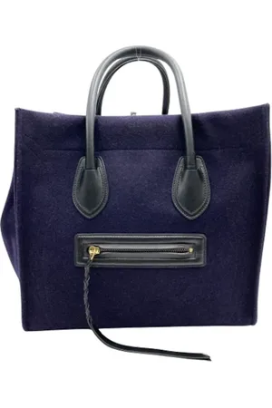 Céline Femme, Pre-owned, Violet, Taille: ONE Size Pre-owned Daim sacs-celine