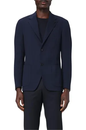 LARDINI Homme, Vestes, Bleu, Taille: 3XL Blazer Bleu Marine à Revers