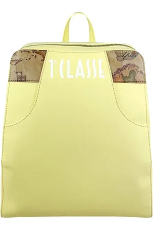 ALVIERO MARTINI 1A CLASSE Femme, Sacs, Jaune, Taille: ONE Size Sac à Dos en Cuir Jaune Geo Classic