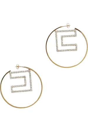 Elisabetta Franchi Femme, Accessoires, Jaune, Taille: ONE Size Boucles d