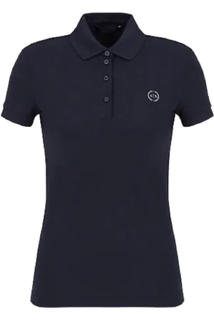 Armani Exchange Femme, Tops, Bleu, Taille: 38 FR Polo Bleu T-shirts et Polos