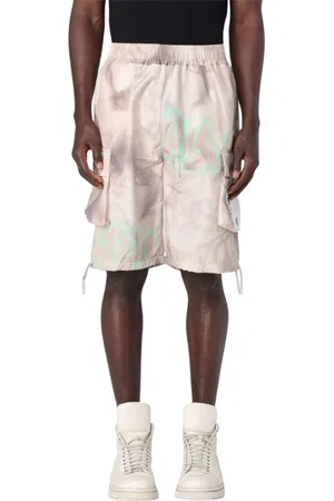 DISCLAIMER Homme, Shorts, Multicolore, Taille: L Shorts Cargo à Imprimé Abstrait