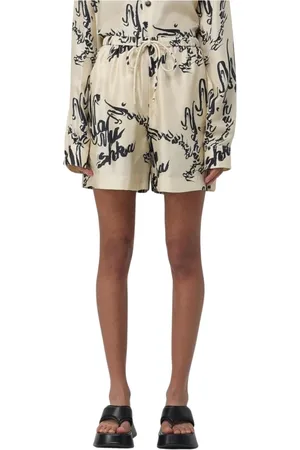 Nanushka Femme, Shorts, , Taille: 36 FR Shorts Élégants à Imprimé Calligraphy