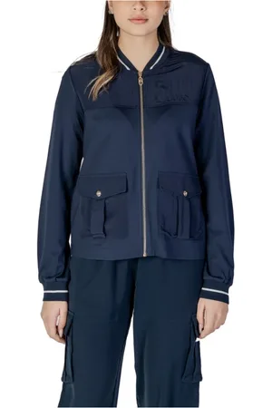 Liu Jo Femme, Vestes, Bleu, Taille: 42 FR Pull en Viscose Bleu Printemps/Été