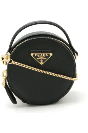 Prada Femme, Pre-owned, Noir, Taille: ONE Size Pre-owned Cuir sacs-ports-paule