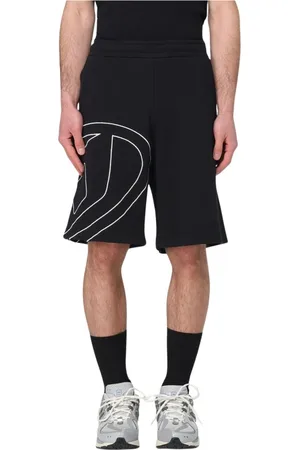 Diesel Homme, Shorts, Noir, Taille: XS Shorts Graphiques avec Logo Latéral