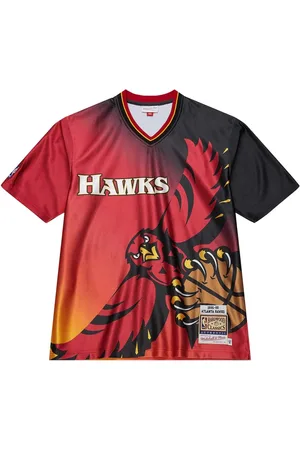 Mitchell & Ness Homme, Sport, Rouge, Taille: S Maillot de tir Atlanta Hawks 1995-1996
