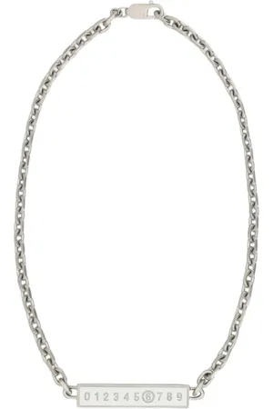 Maison Margiela Femme, Accessoires, Blanc, Taille: ONE Size Collier Chaîne Chic