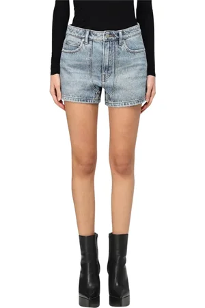 Alexander Wang Femme, Shorts, Bleu, Taille: W26 Shorts en Denim de Luxe