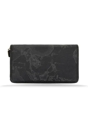 ALVIERO MARTINI 1A CLASSE Femme, Accessoires, Noir, Taille: ONE Size Portefeuille Femme avec Motif Géo