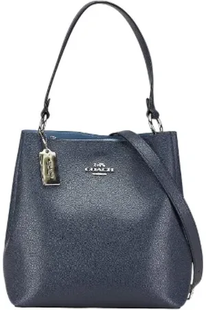 Coach Femme, Pre-owned, Bleu, Taille: ONE Size Pre-owned Cuir sacs-main
