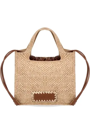 THEMOIRÈ Femme, Sacs, , Taille: ONE Size Petit Sac en Rafia avec Pochette Végane