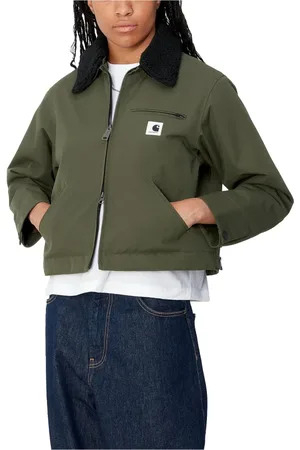 Carhartt Femme, Vestes, Vert, Taille: 42 FR Veste Fonctionnelle en Nylon Vert