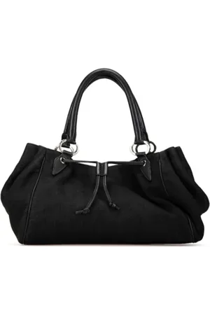 Bvlgari Femme, Pre-owned, Noir, Taille: ONE Size Pre-owned Toile sacs-main