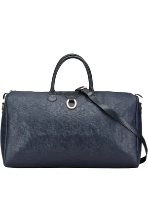 Dior Femme, Pre-owned, Bleu, Taille: ONE Size Pre-owned Cuir sacs-de-voyage