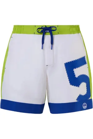 North Sails Homme, Maillots de bain, Multicolore, Taille: XL Shorts de Bain à Blocs de Couleur