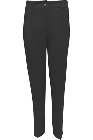 C.ro Femme, Pantalons, Noir, Taille: 38 FR Élégant Classique Pantalon Noir