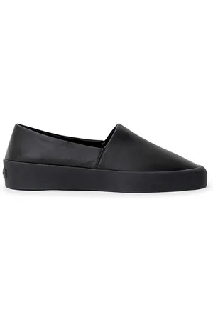 FEAR OF GOD Homme, Chaussures, Noir, Taille: 43 EU Mocassin en cuir noir à enfiler