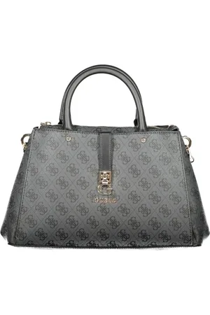 Guess Femme, Sacs, Noir, Taille: ONE Size Sac à Main Gris pour Femme avec Bandoulière Chaîne